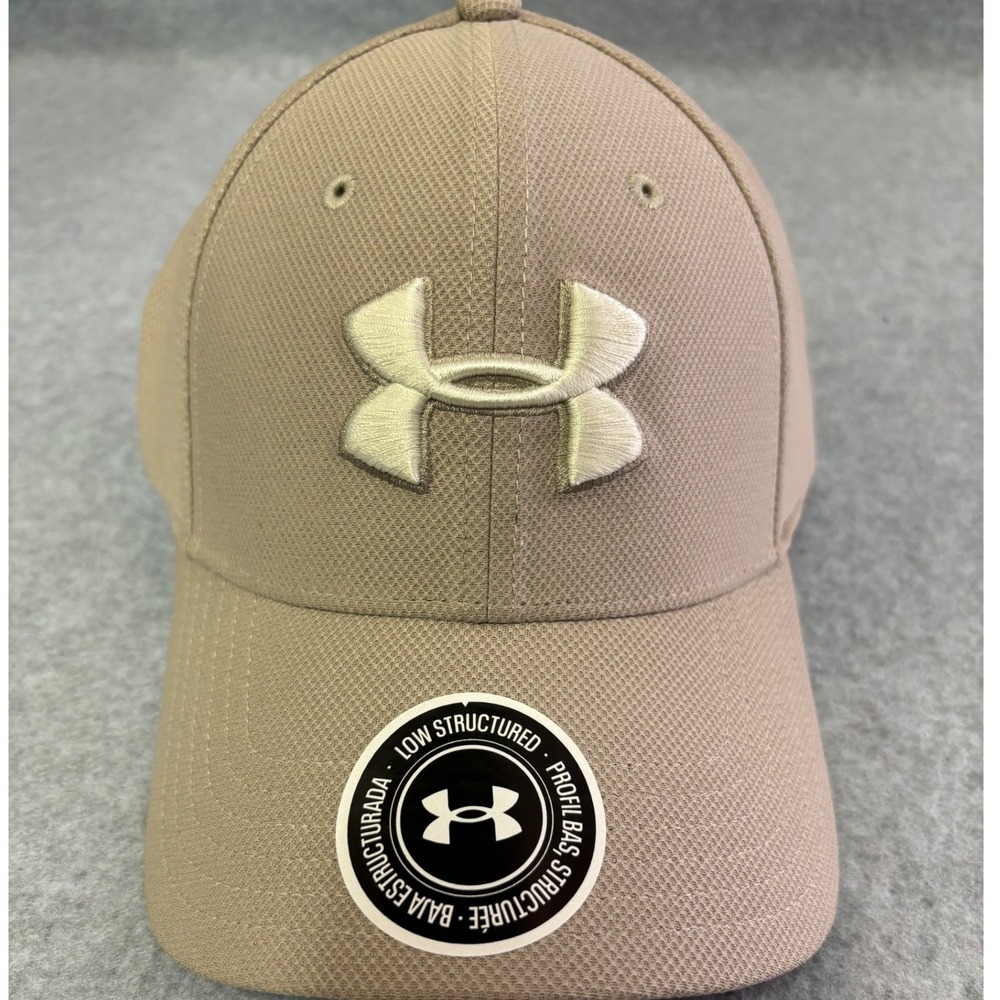 Under Armour Blitzing 3.0 Mens Hat Tan Low Structured Cap M/L 1305036-203